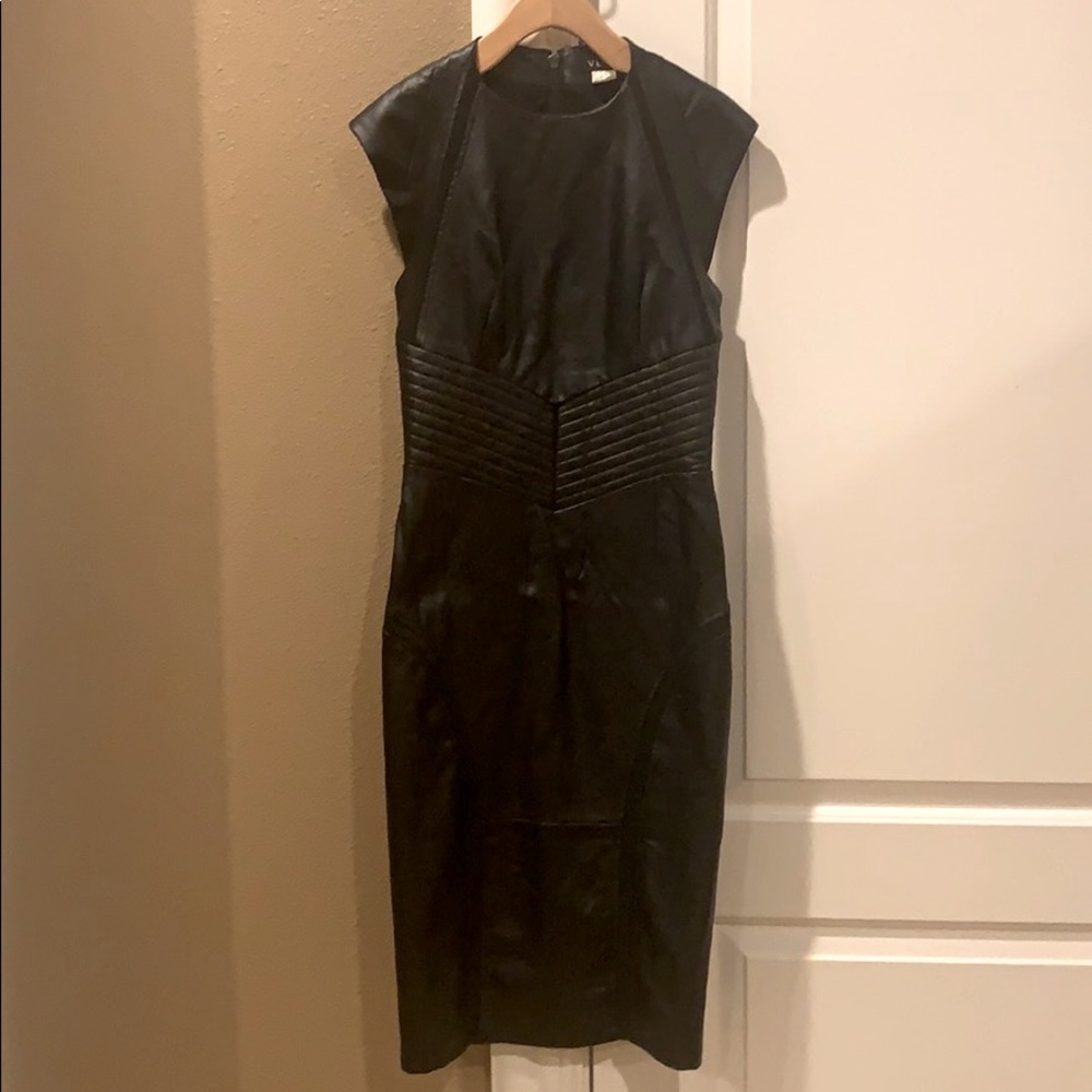 Leather dress